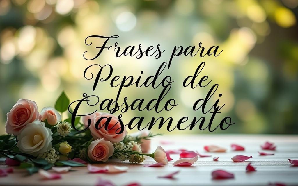 frases para pedido de casamento emocionantes