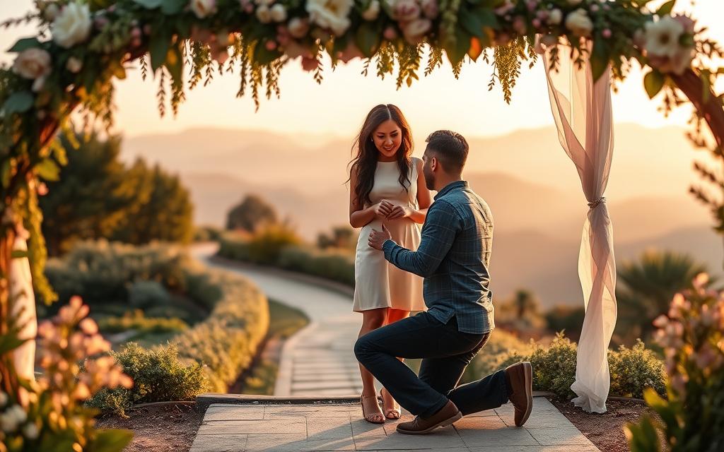personalizando o pedido de casamento