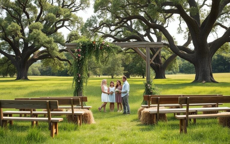 inspirações de casamento ao ar livre rústico