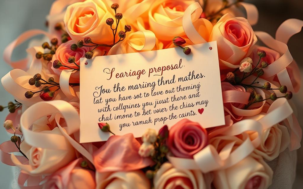 personalização do pedido de casamento