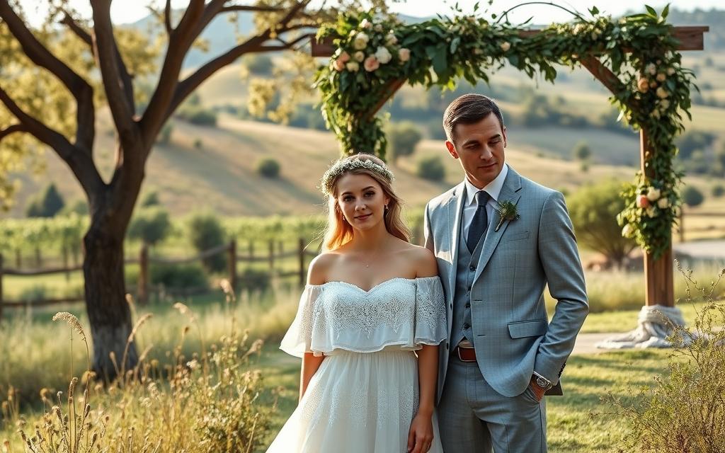 vestimenta para casamento ao ar livre