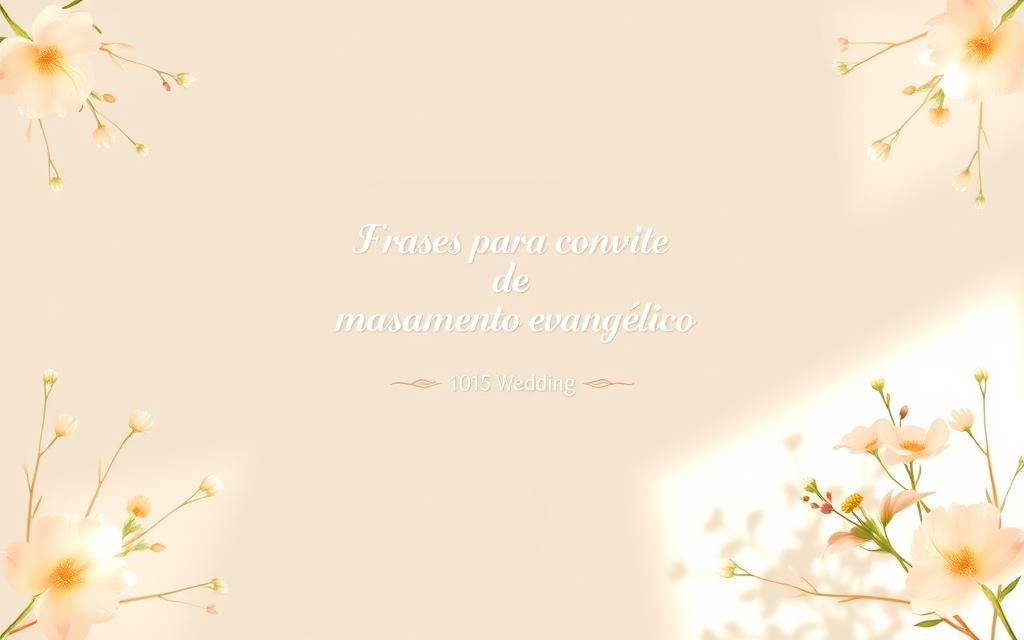 frases para convite de casamento evangélico