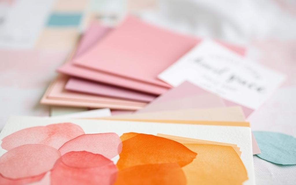 paleta de cores para convites