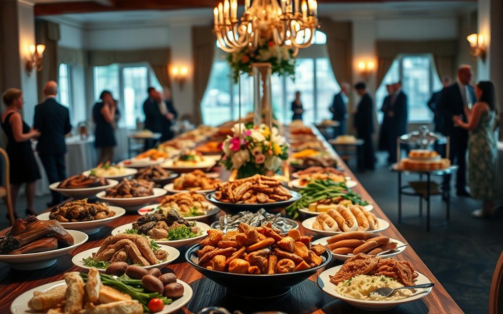 buffet para bodas de ouro