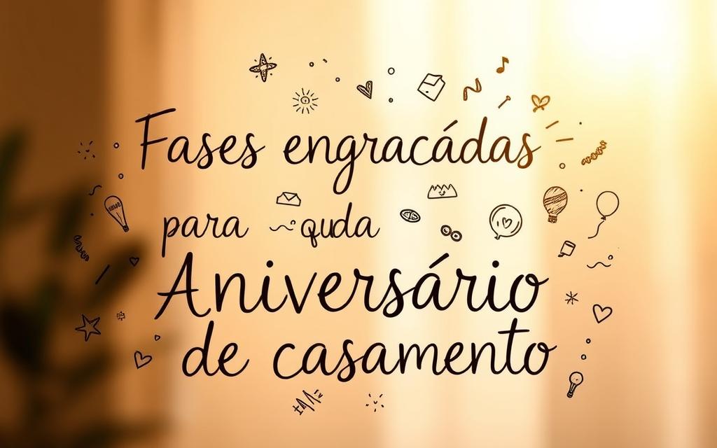 frases engraçadas para aniversário de casamento