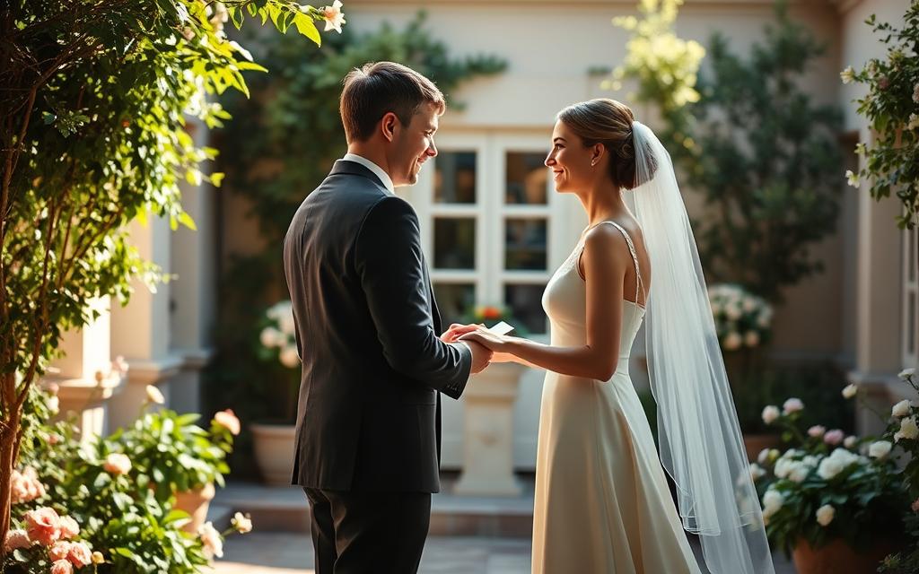cerimônia de casamento civil
