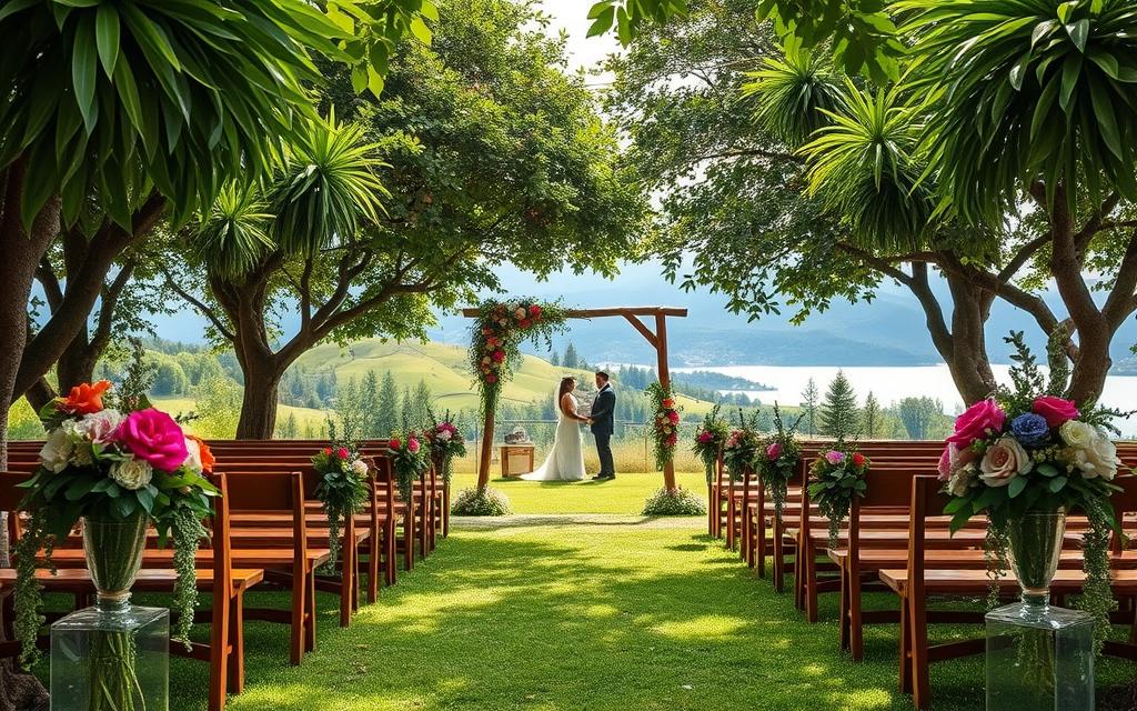 decoração para casamento ao ar livre