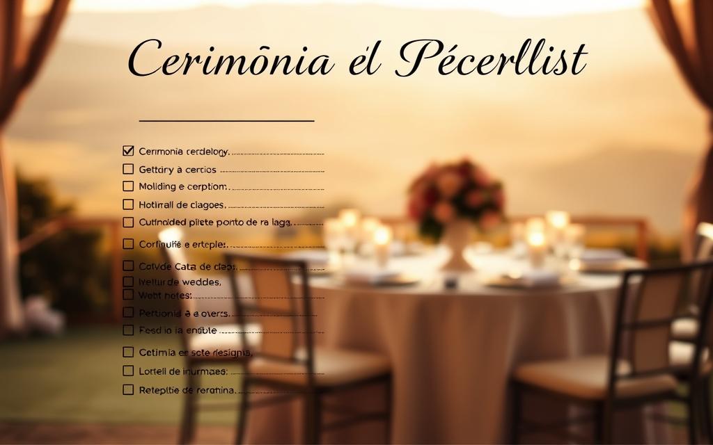passo a passo checklist de casamento